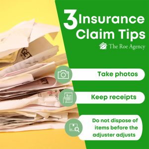 The Roe Agency Naples, Florida Instagram Feed Post Example: 3 Insurance Claim Tips
