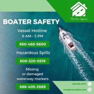 The Roe Agency Naples, Florida Instagram Feed Post Example: Boater Safety Insurance Information